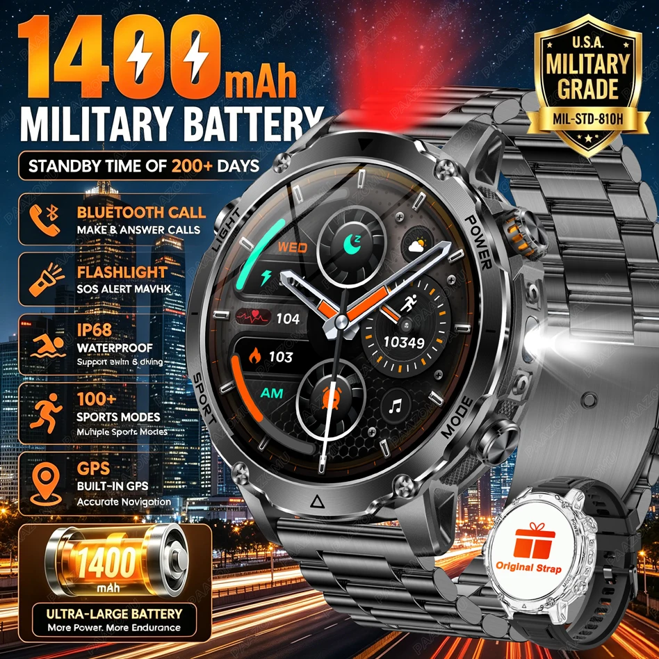 Smartwatch Batam - Smartwatch Masculino com Bateria Grande de