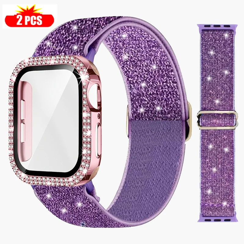 Smartwatch Watch Accessories For Women - Banda + capa para apple watch