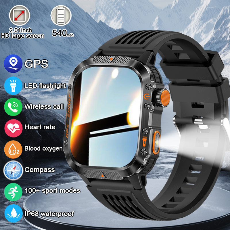 Smartwatch Batam - 2025 novo esporte militar relógio inteligente