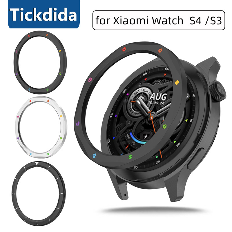 Xiaomi Smartwatch S3 Accessories - Moldura de metal anel caso para