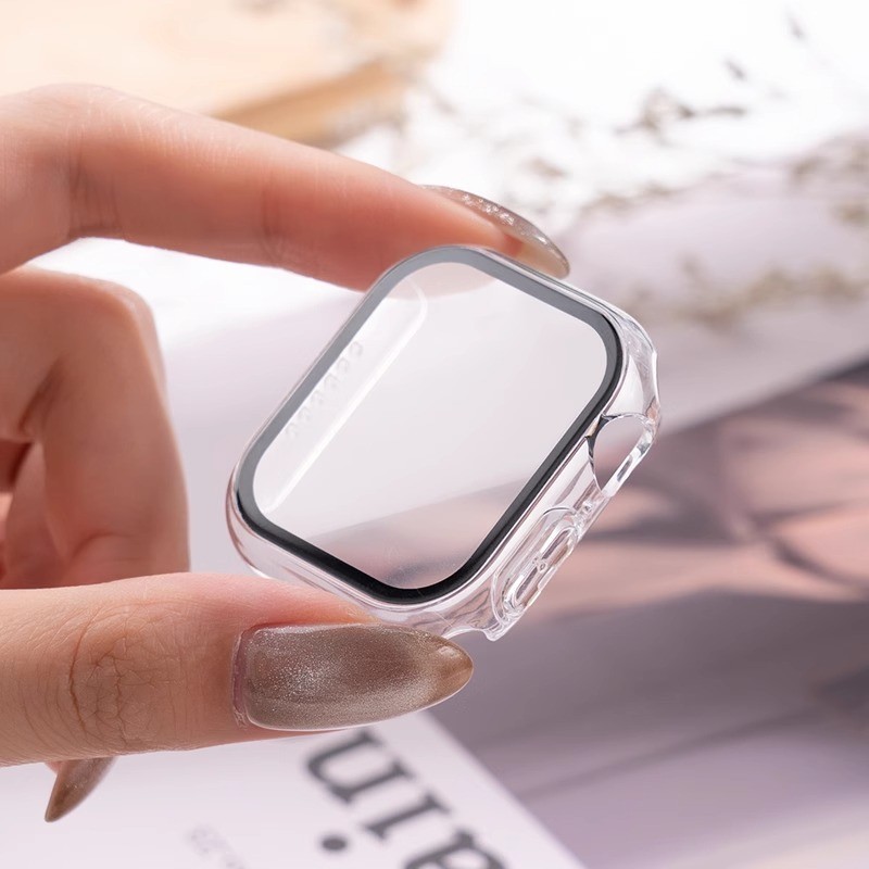 Smartwatch Watch Accessories For Women - 3 pacote de vidro + capa
