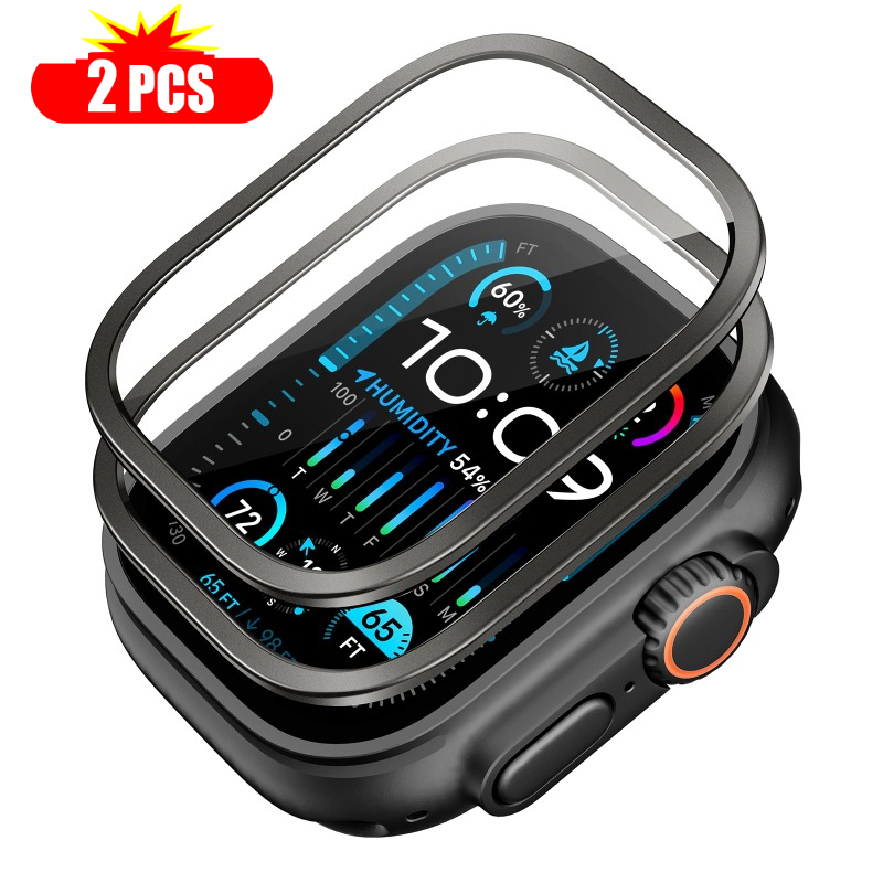 Smartwatch Straps & Accessories - 2 pçs vidro temperado para apple