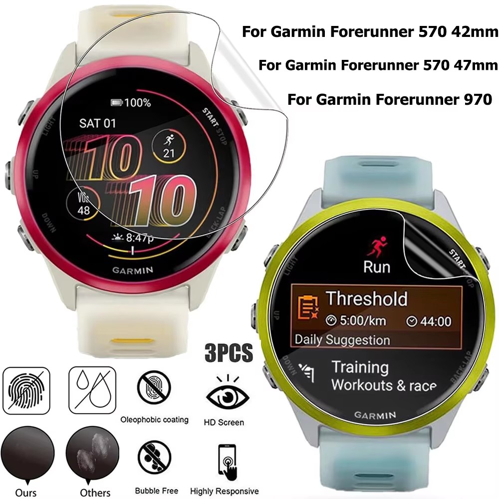 1-3 Peças de Película de Hidro - Watch Face Protector avaliação e preço