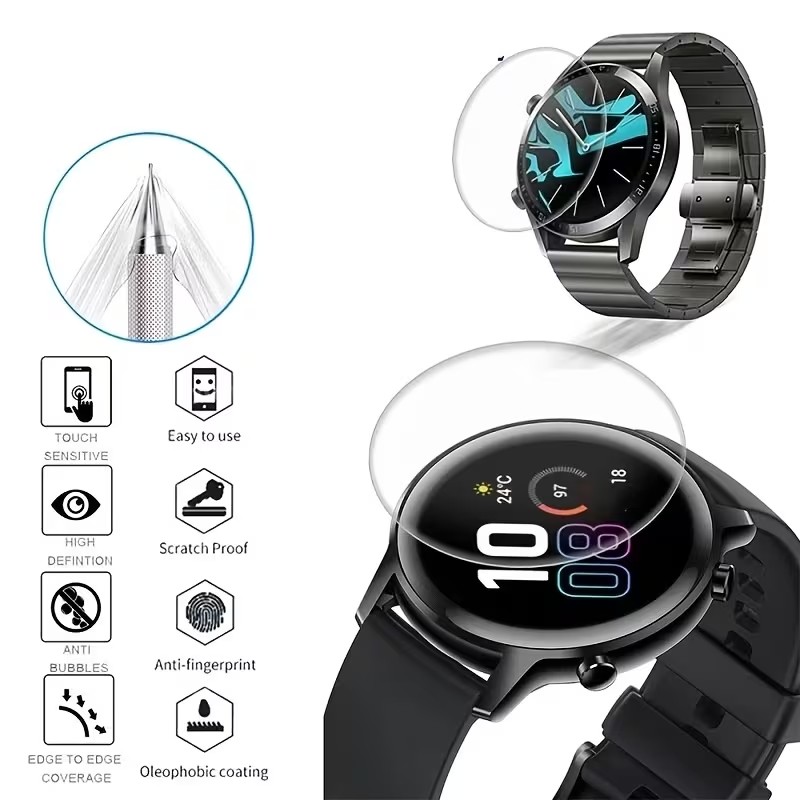 1-3 Peças de Película de Hidro - Watch Face Protector avaliação e preço