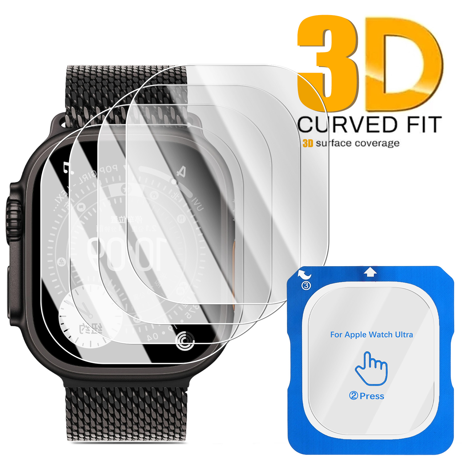 Filme de vidro temperado colag - Watch Face Protector avaliação e preço