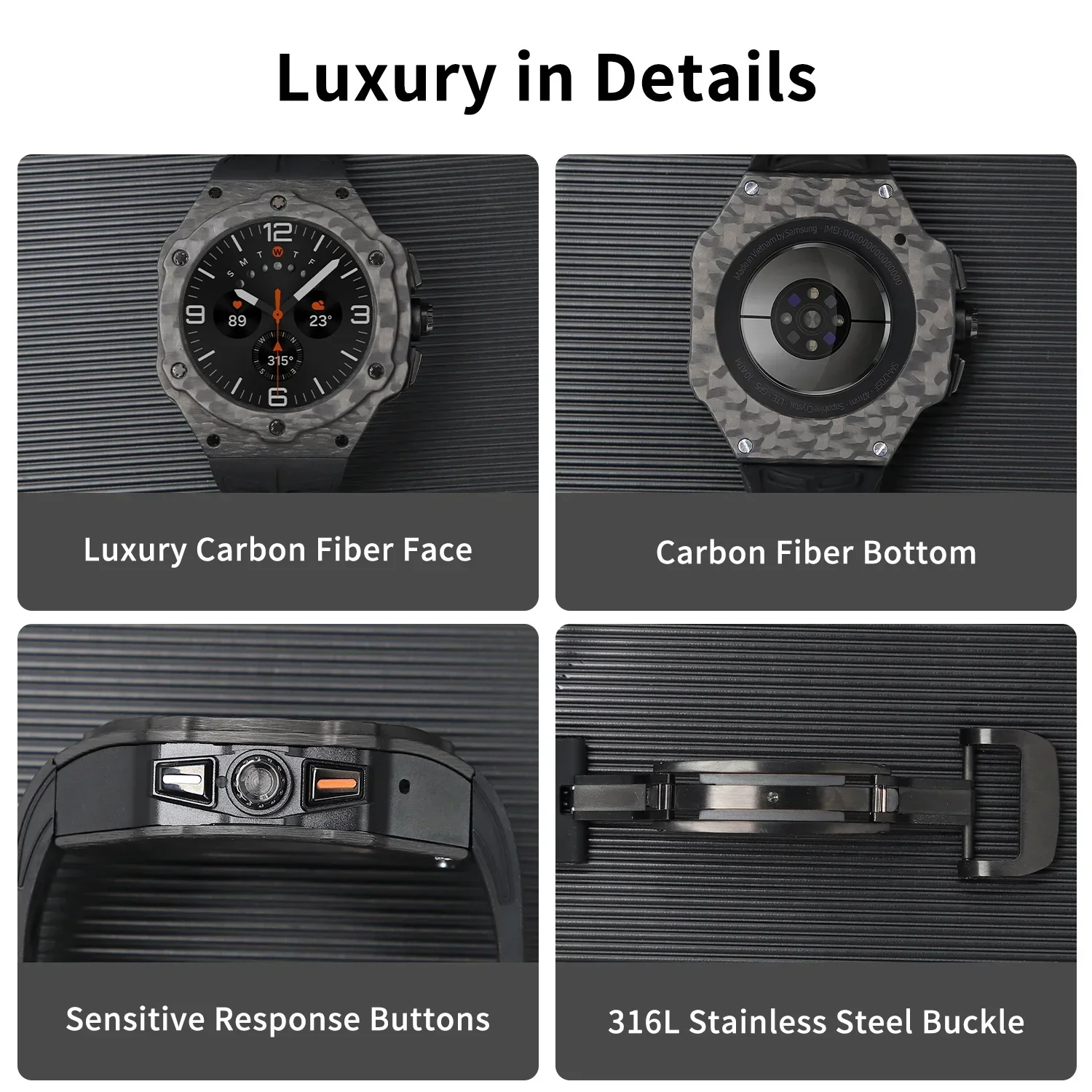 Kit de modificação de luxo par - Samsung Smartwatch Ultra Accessories avaliação e preço