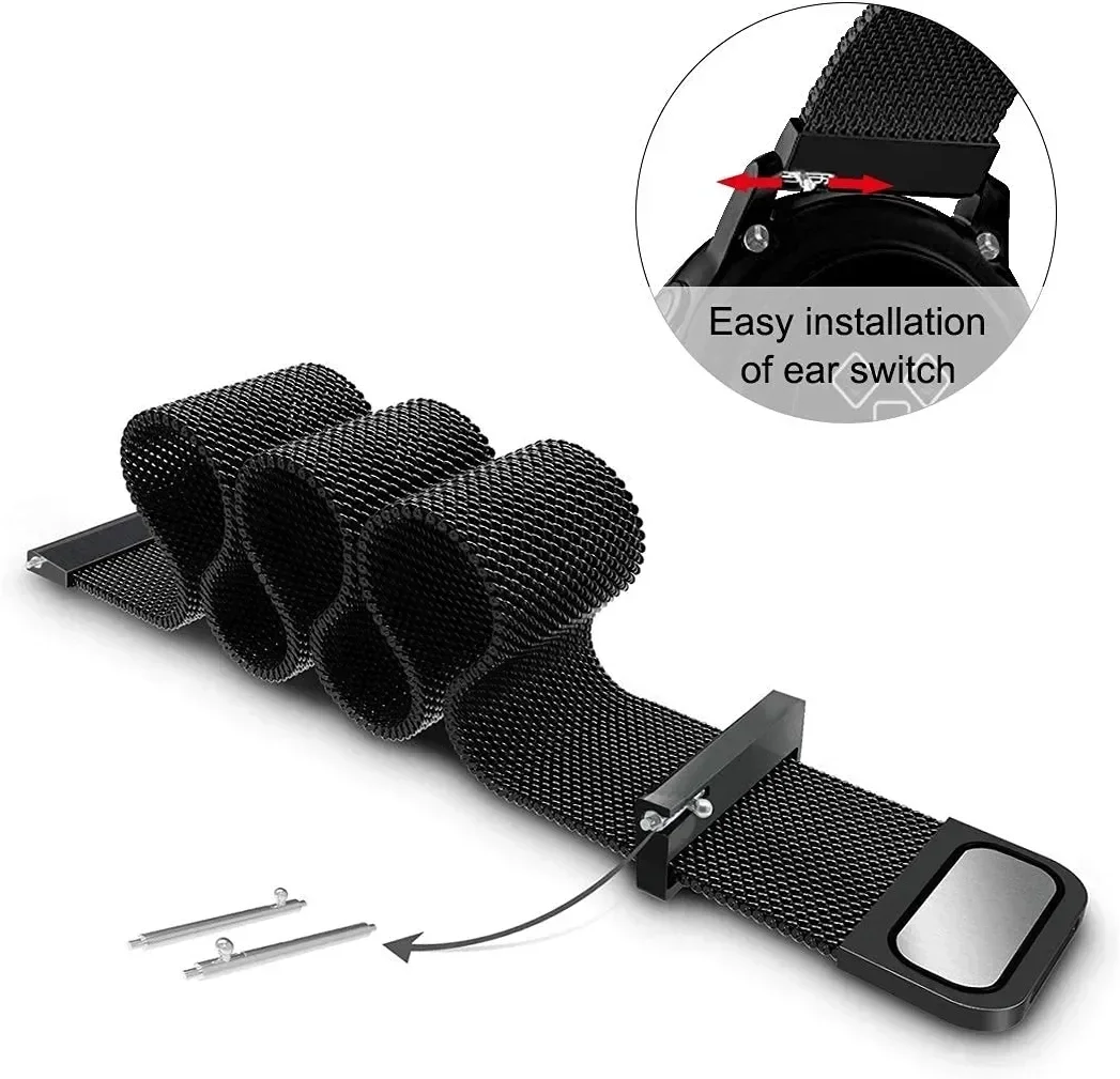 18mm pulseira de laço milanês  - Smartwatch Watch Accessories For Women avaliação e preço