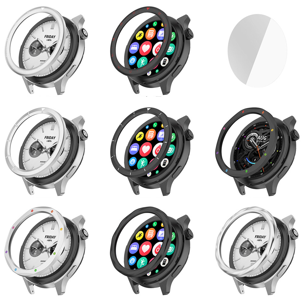 Anel de moldura de metal para  - Xiaomi Smartwatch S3 Accessories avaliação e preço