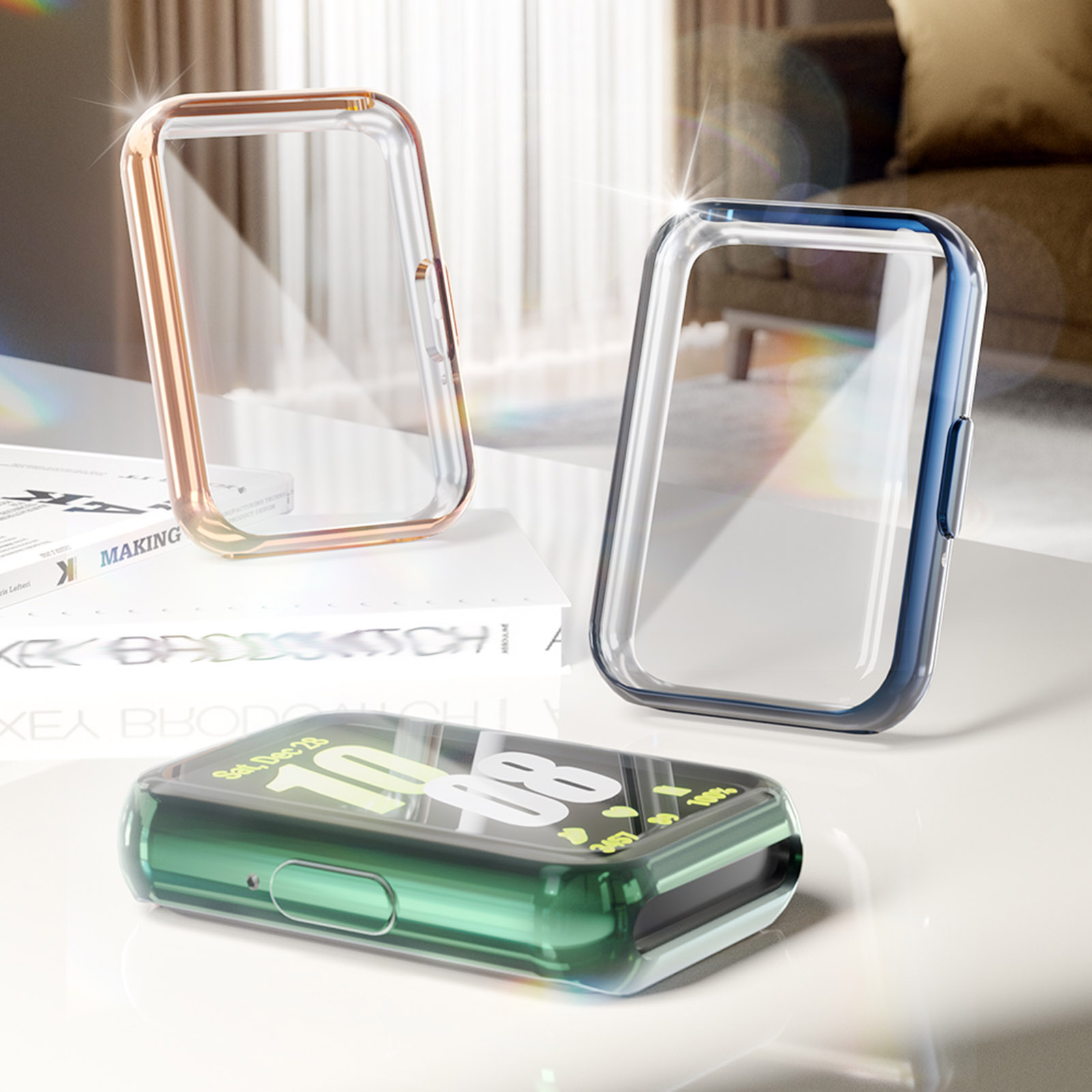 Capa para Samsung Galaxy Fit 3 - Smartwatch Watch Accessories For Women avaliação e preço