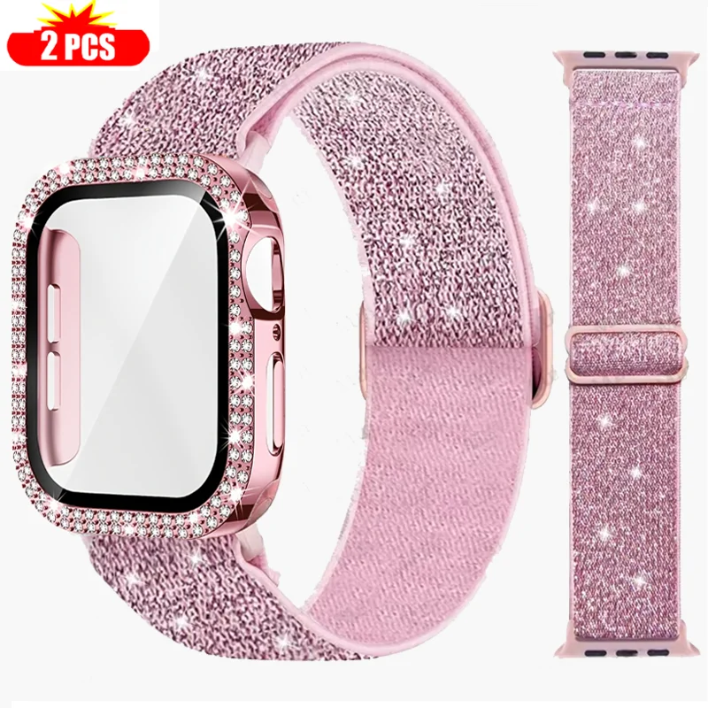 Banda + capa para apple watch  - Smartwatch Watch Accessories For Women avaliação e preço