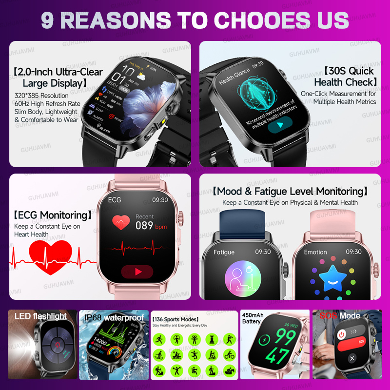 Novo Relógio Inteligente de Sa - Smartwatch Nexus avaliação e preço