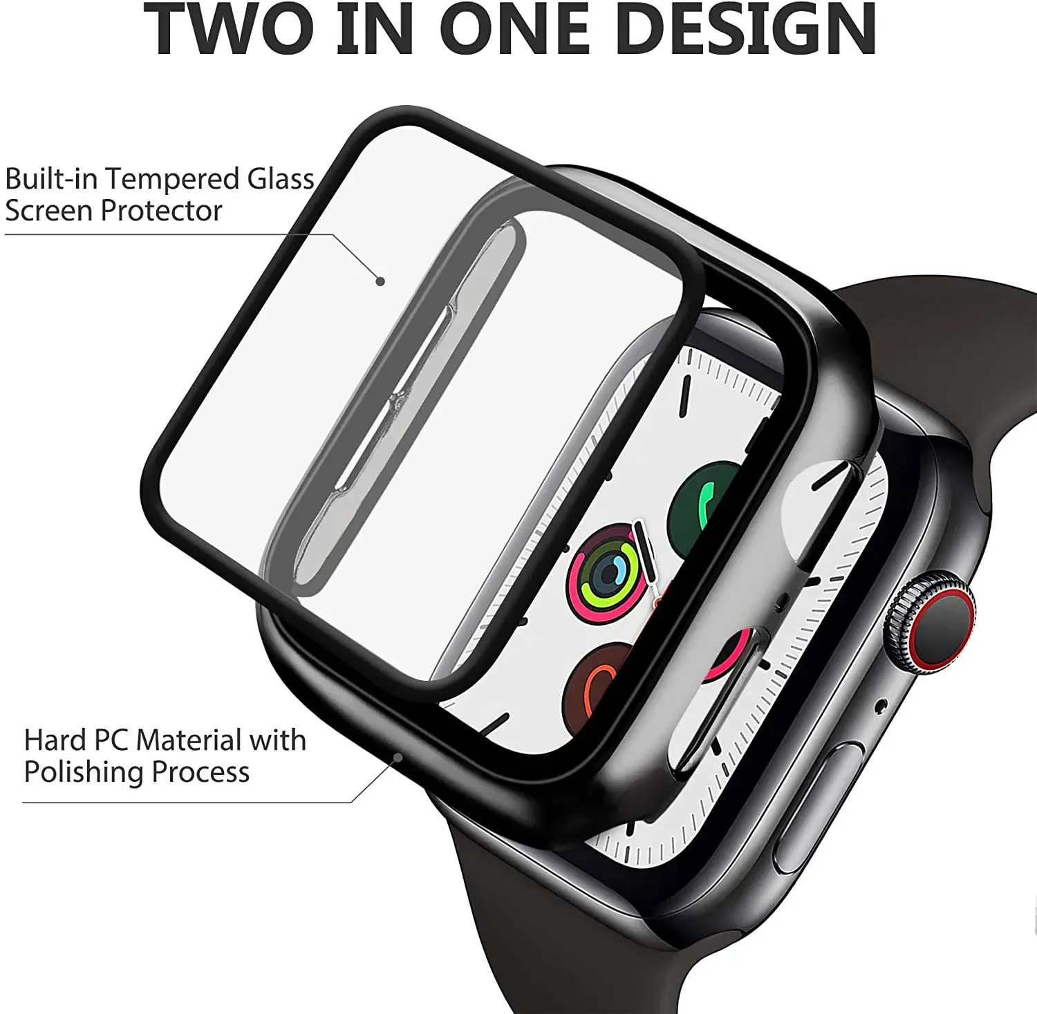 Vidro temperado + capa para ap - Apple Smartwatch Accessories avaliação e preço
