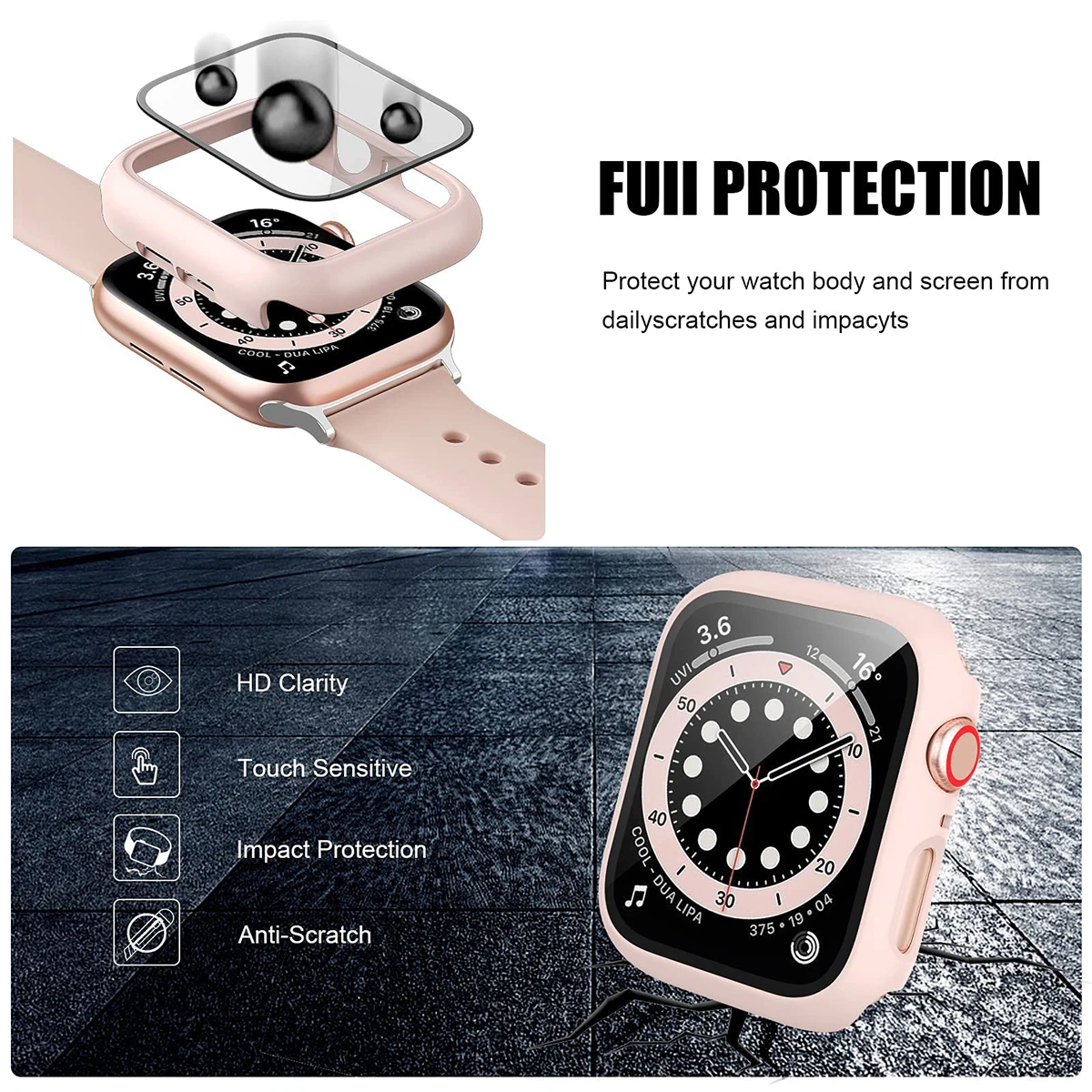 Vidro Temperado e Capa para Ap - Apple Smartwatch Accessories avaliação e preço