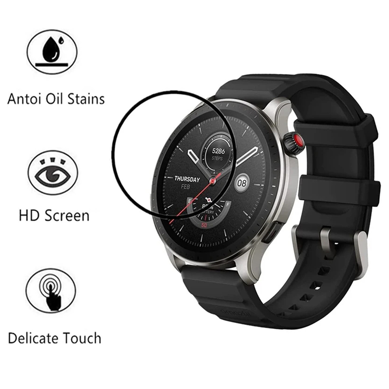 HD Curvo Anti-Scratch Filme pa - Amazfit Smartwatch Accessories avaliação e preço