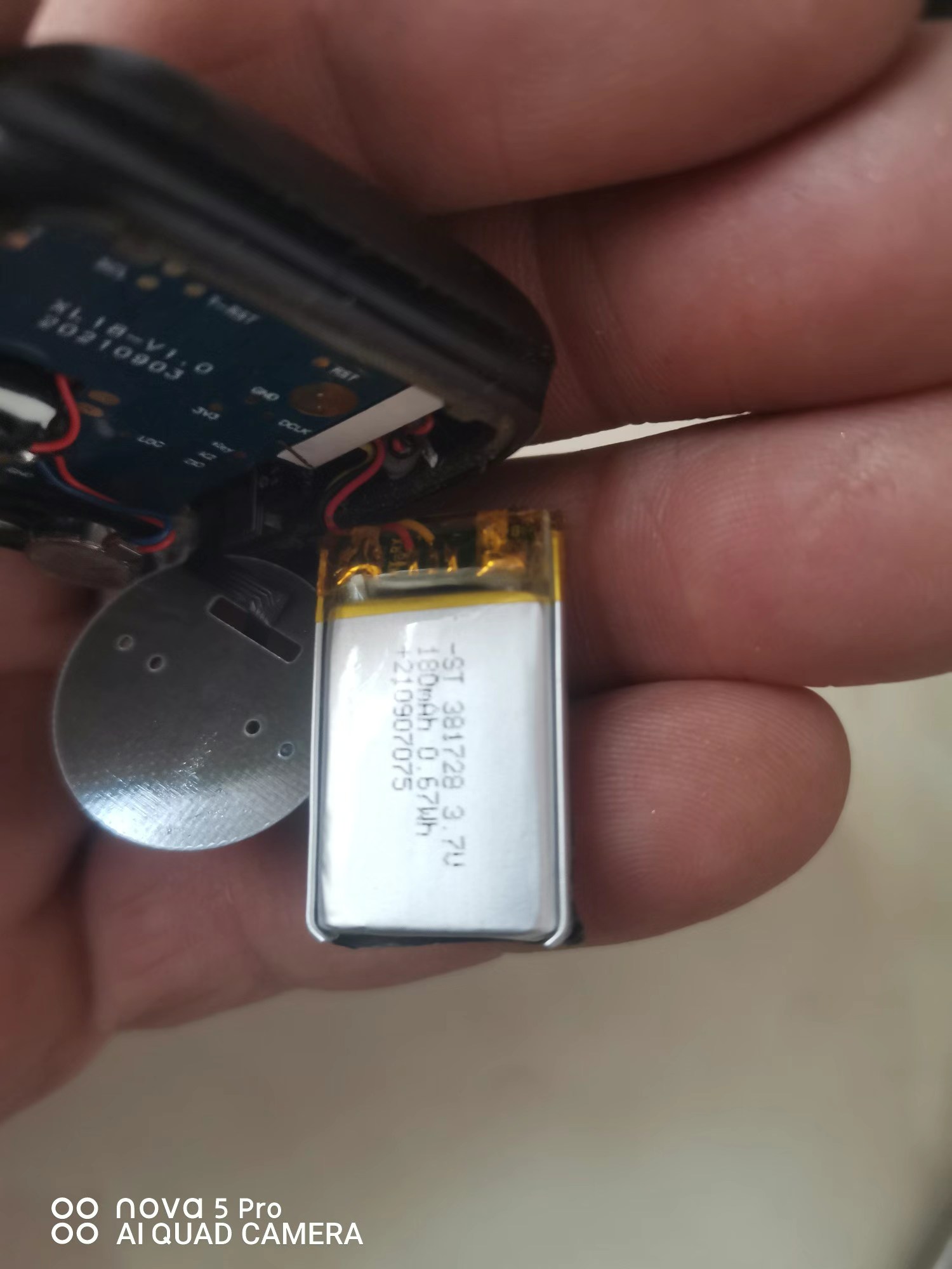 Bateria de polímero 180MAH 381 - Smartwatch Batam avaliação e preço
