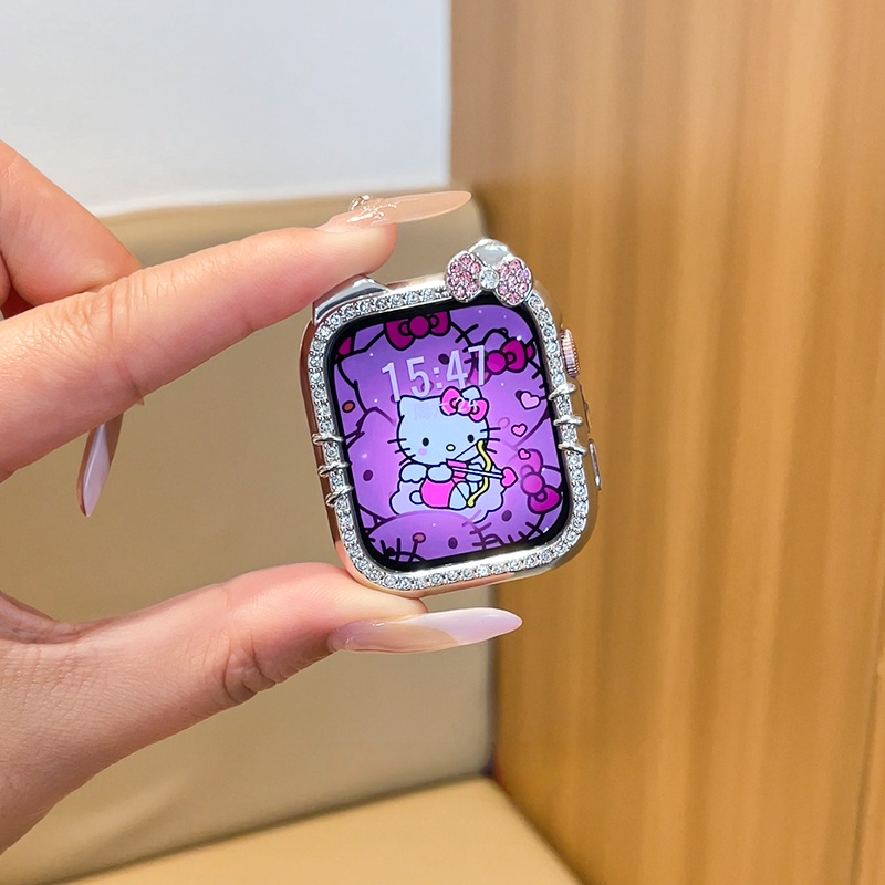 Bonito kitty cat caso para hua - Smartwatch Watch Accessories For Women avaliação e preço